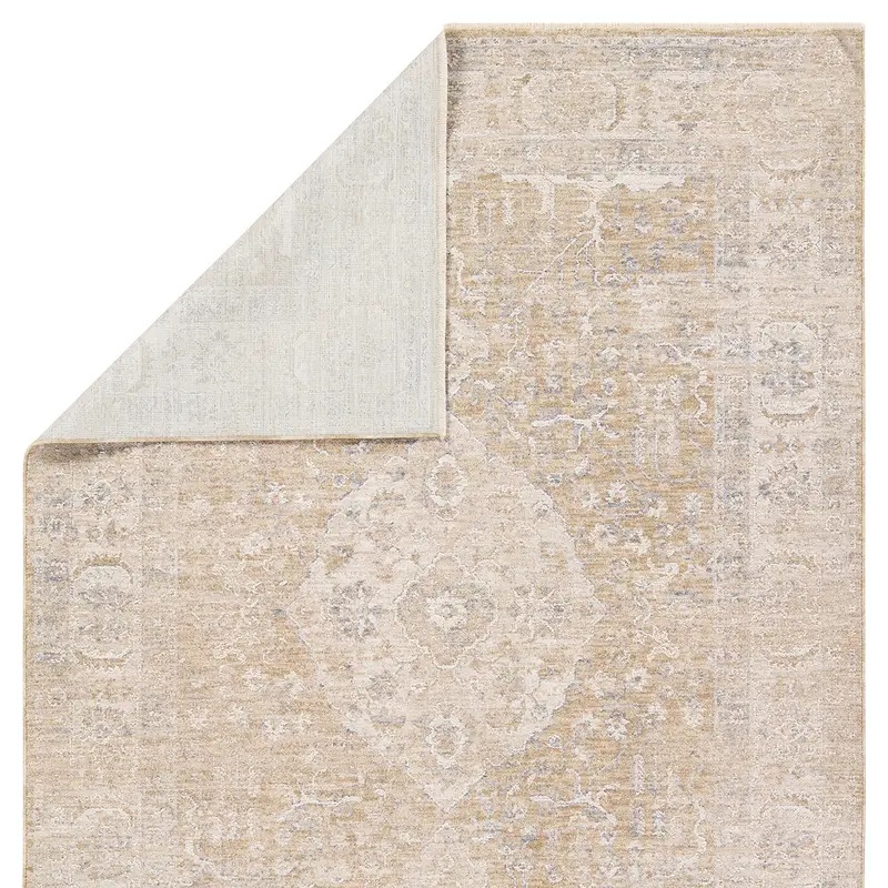 Oushak Rugs Vekhea VEK01 Lt. Brown - Chocolate & Ivory - Beige Machine Made Rug