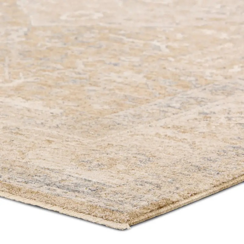 Oushak Rugs Vekhea VEK01 Lt. Brown - Chocolate & Ivory - Beige Machine Made Rug