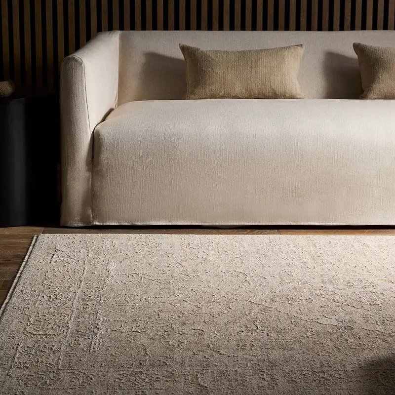 Oushak Rugs Vekhea VEK02 Lt. Grey - Grey & Ivory - Beige Machine Made Rug