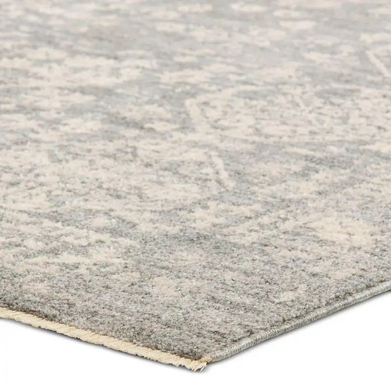 Oushak Rugs Vekhea VEK03 Lt. Grey - Grey & Lt. Blue - Blue Machine Made Rug