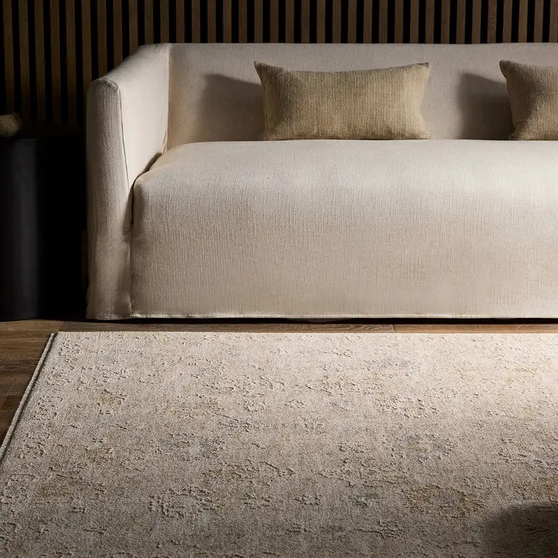 Oushak Rugs Vekhea VEK04 Ivory - Beige Machine Made Rug