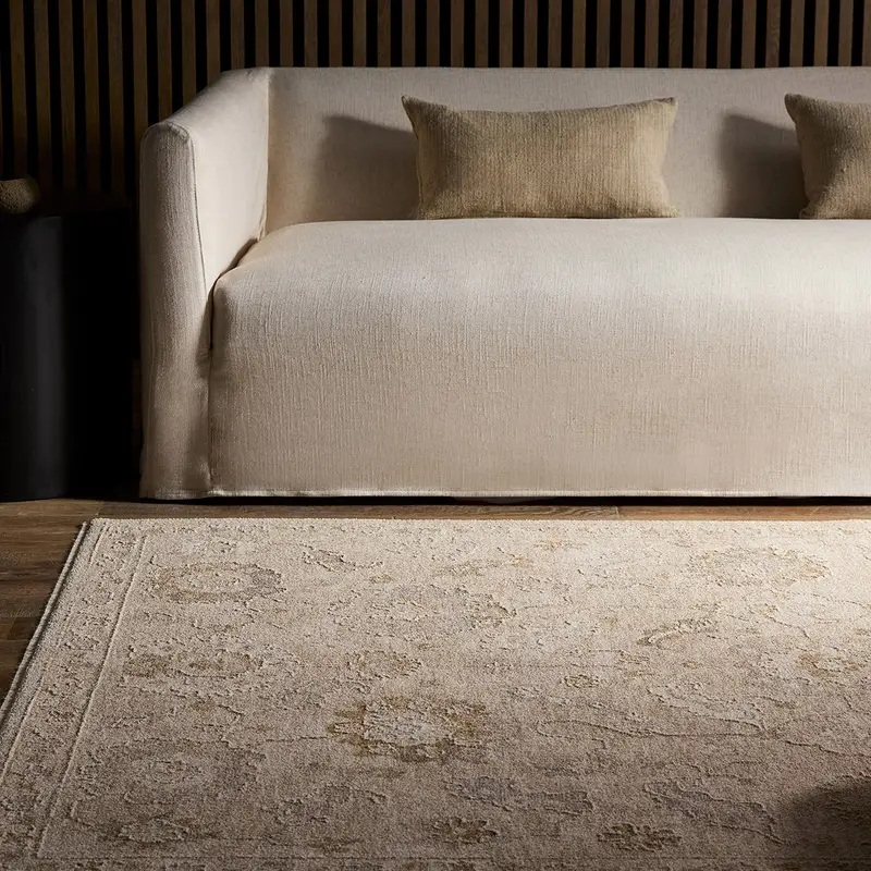 Oushak Rugs Vekhea VEK06 Ivory - Beige Machine Made Rug