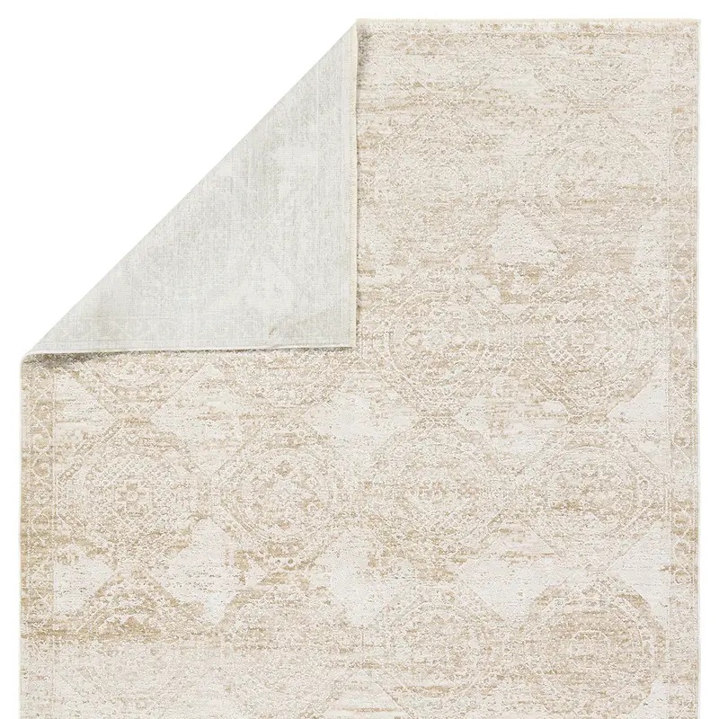 Oushak Rugs Vekhea VEK07 Ivory - Beige Machine Made Rug