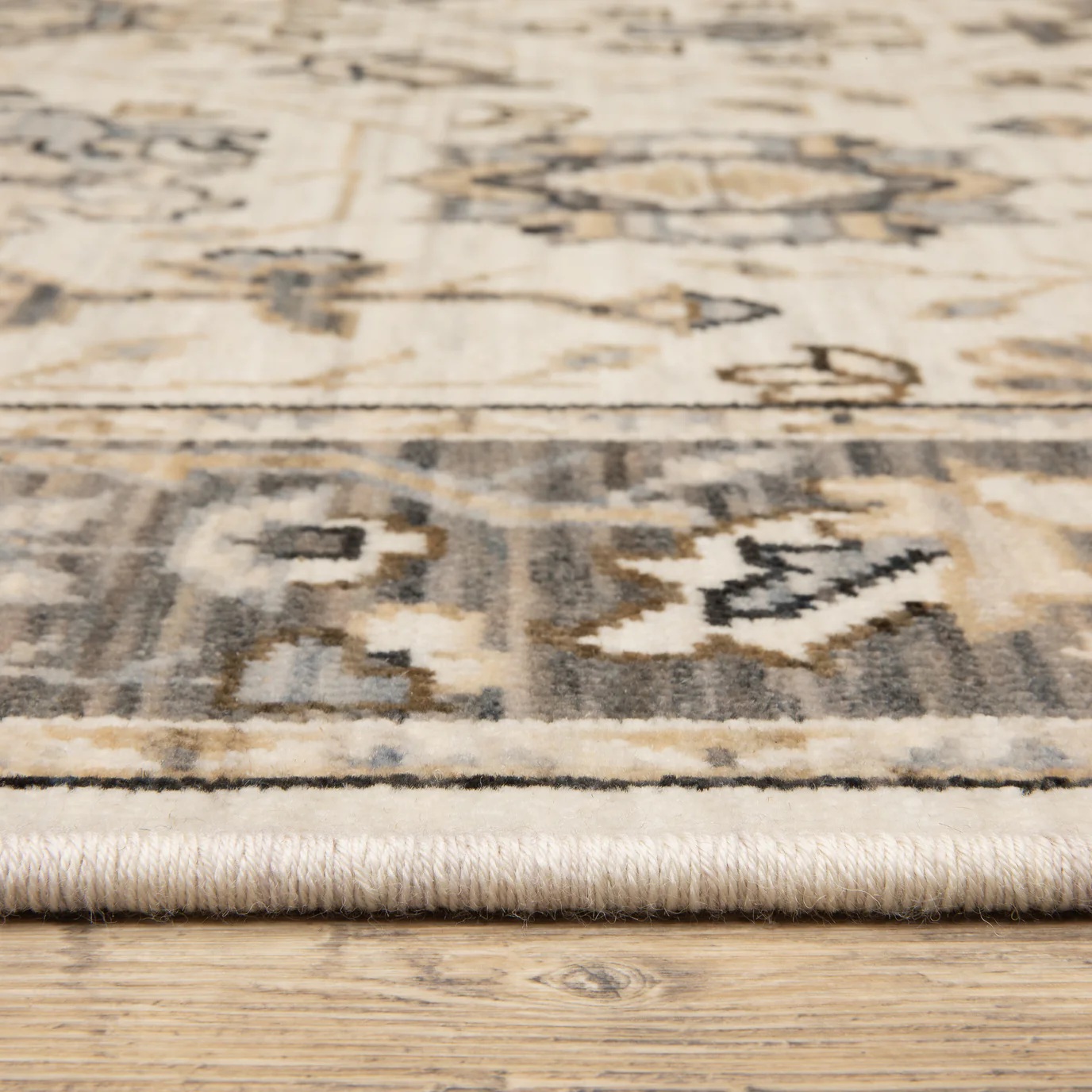 Oushak Rugs Acacia ACA06 Ivory - Beige Machine Made Rug