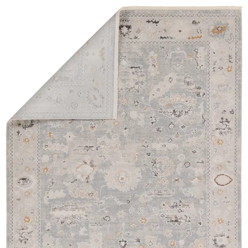 Oushak Rugs Thalia THA01 Lt. Grey - Grey & Ivory - Beige Machine Made Rug