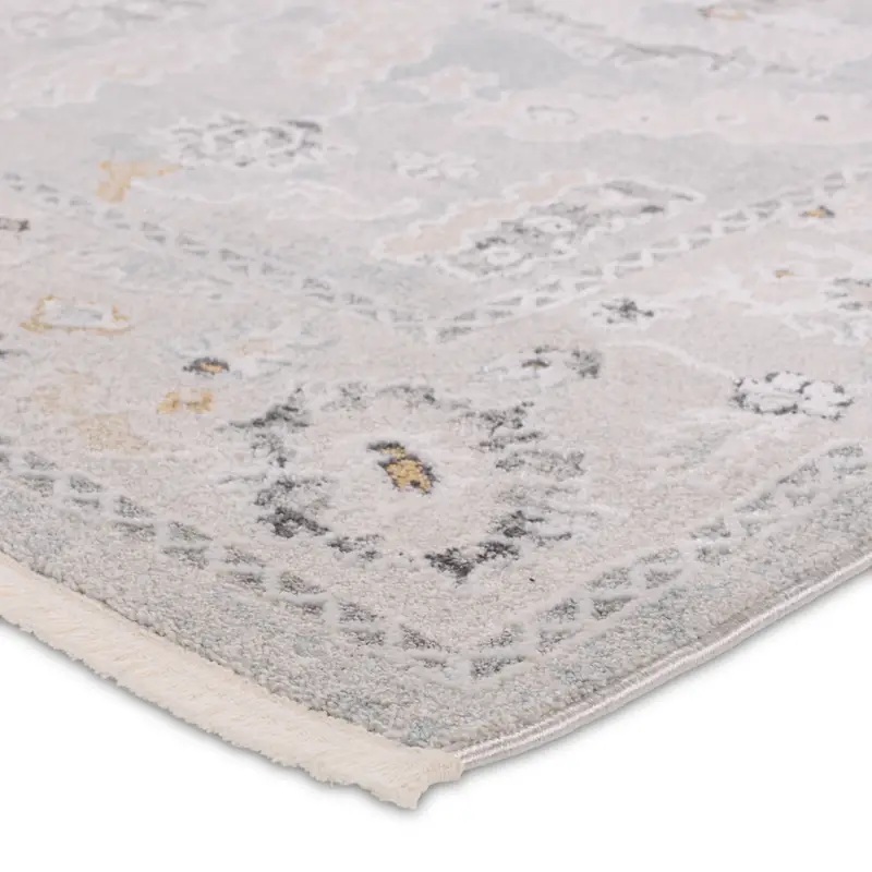 Oushak Rugs Thalia THA01 Lt. Grey - Grey & Ivory - Beige Machine Made Rug