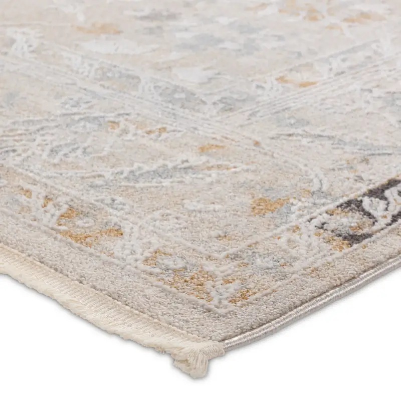 Oushak Rugs Thalia THA02 Camel - Taupe & Lt. Grey - Grey Machine Made Rug