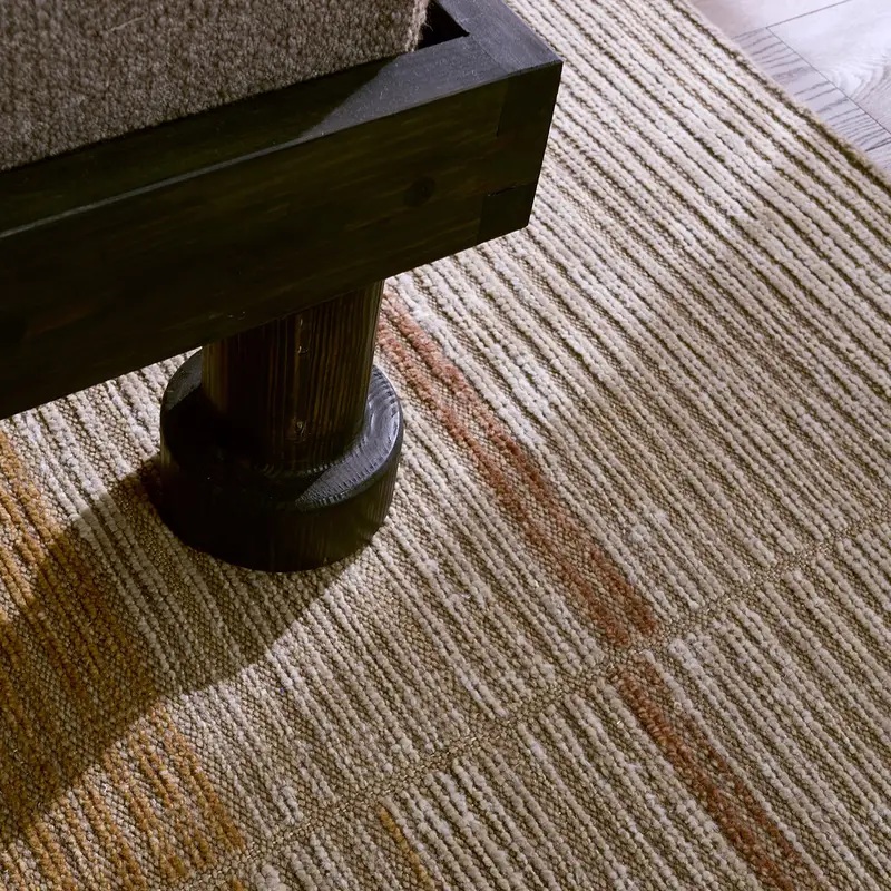 Contemporary Rugs & Transitional Rugs Bezem BEZ07 Lt. Brown - Chocolate & Camel - Taupe Hand Knotted Rug