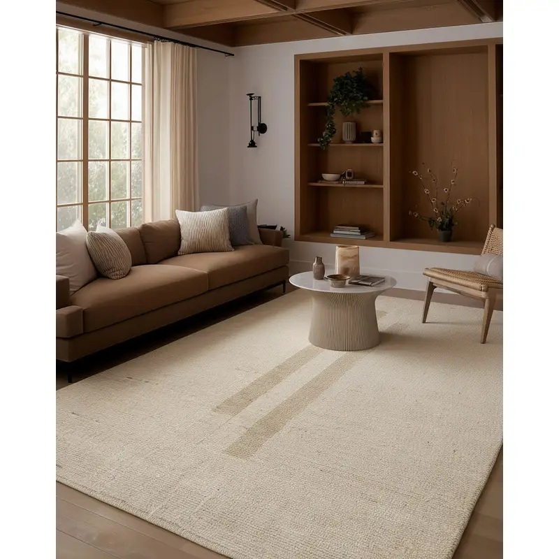 Casual Rugs & Solid Rugs In The Distance ITD02 Ivory - Beige Hand Woven Rug