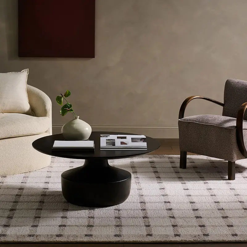 Casual Rugs & Solid Rugs Form and Weave FAW02 Ivory - Beige & Lt. Grey - Grey Hand Tufted Rug