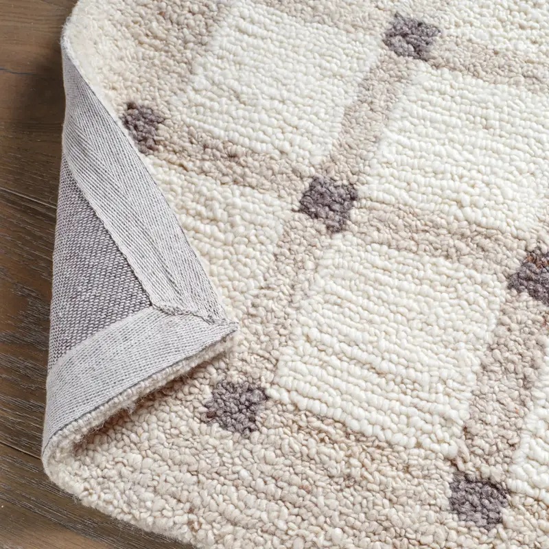 Casual Rugs & Solid Rugs Form and Weave FAW02 Ivory - Beige & Lt. Grey - Grey Hand Tufted Rug