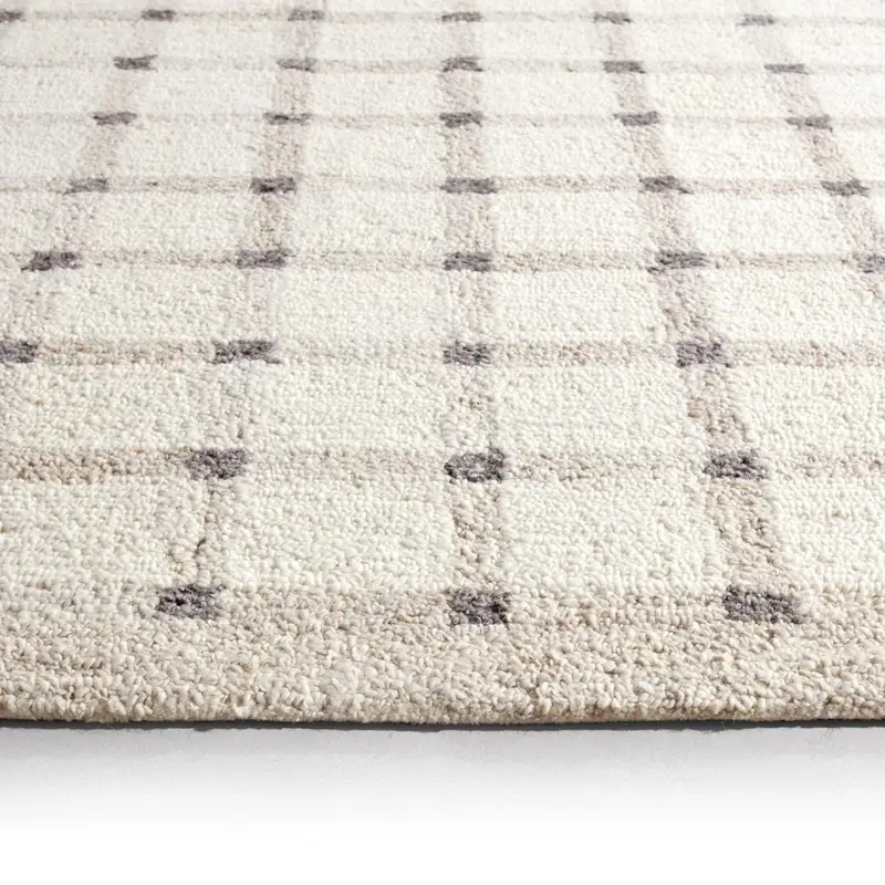 Casual Rugs & Solid Rugs Form and Weave FAW02 Ivory - Beige & Lt. Grey - Grey Hand Tufted Rug