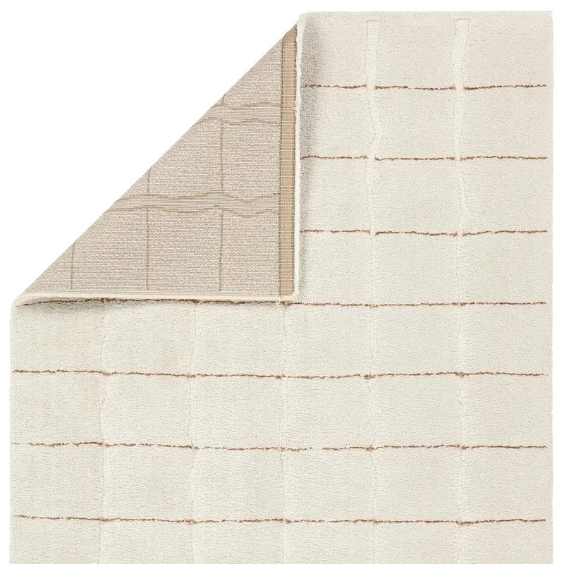 Casual Rugs & Solid Rugs Tazeka TAZ03 Ivory - Beige Machine Made Rug