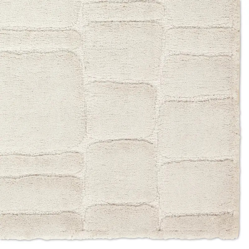 Casual Rugs & Solid Rugs Tazeka TAZ04 Ivory - Beige Machine Made Rug