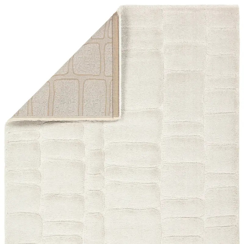 Casual Rugs & Solid Rugs Tazeka TAZ04 Ivory - Beige Machine Made Rug