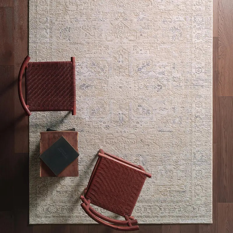 Traditional & Oriental Rugs Zarif ZAR03 Ivory - Beige Machine Made Rug