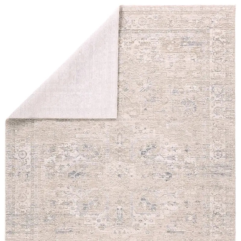 Traditional & Oriental Rugs Zarif ZAR03 Ivory - Beige Machine Made Rug