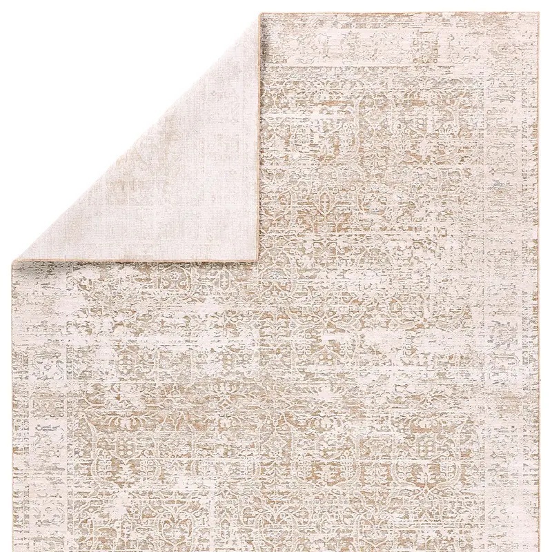 Traditional & Oriental Rugs Zarif ZAR04 Rust - Orange & Ivory - Beige Machine Made Rug