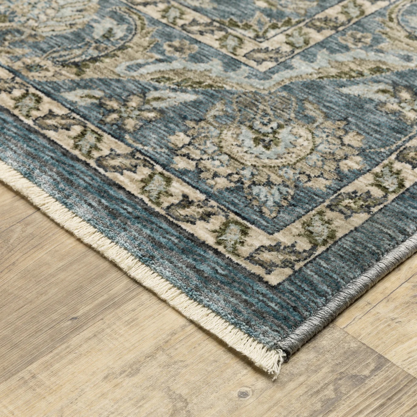 Traditional & Oriental Rugs Aberdeen 70H Lt. Blue - Blue Machine Made Rug