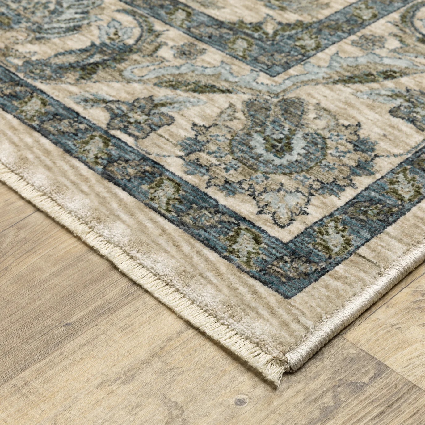 Traditional & Oriental Rugs Aberdeen 70I Ivory - Beige Machine Made Rug