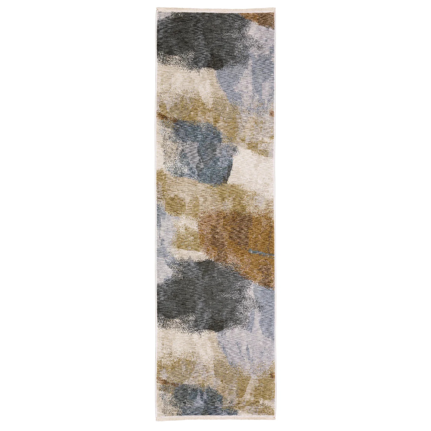 Contemporary Rugs & Transitional Rugs Hayden HAY09 Ivory - Beige & Camel - Taupe Machine Made Rug