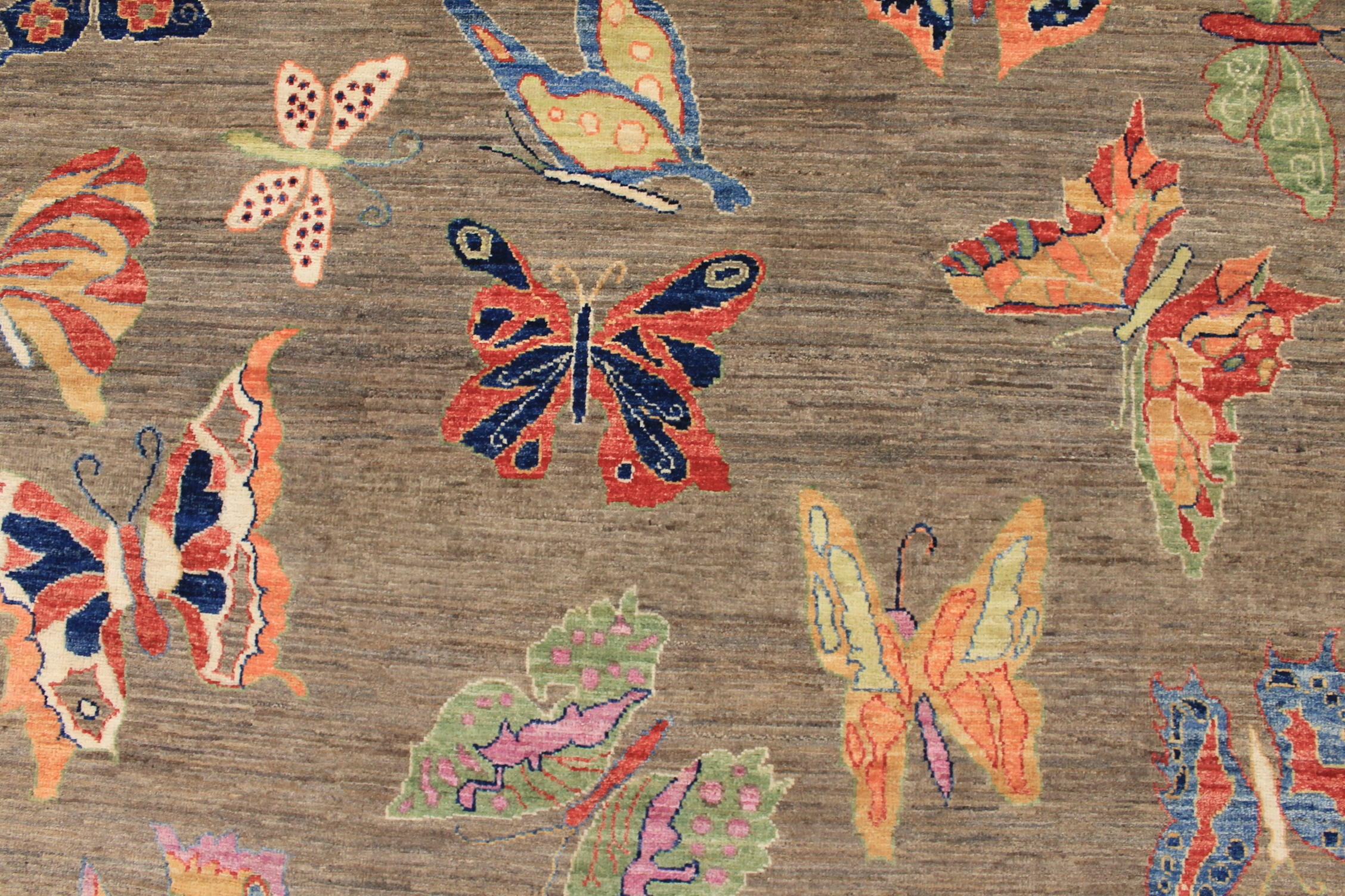 Contemporary Rugs & Transitional Rugs Butterfly 03166 Lt. Brown - Chocolate Hand Knotted Rug