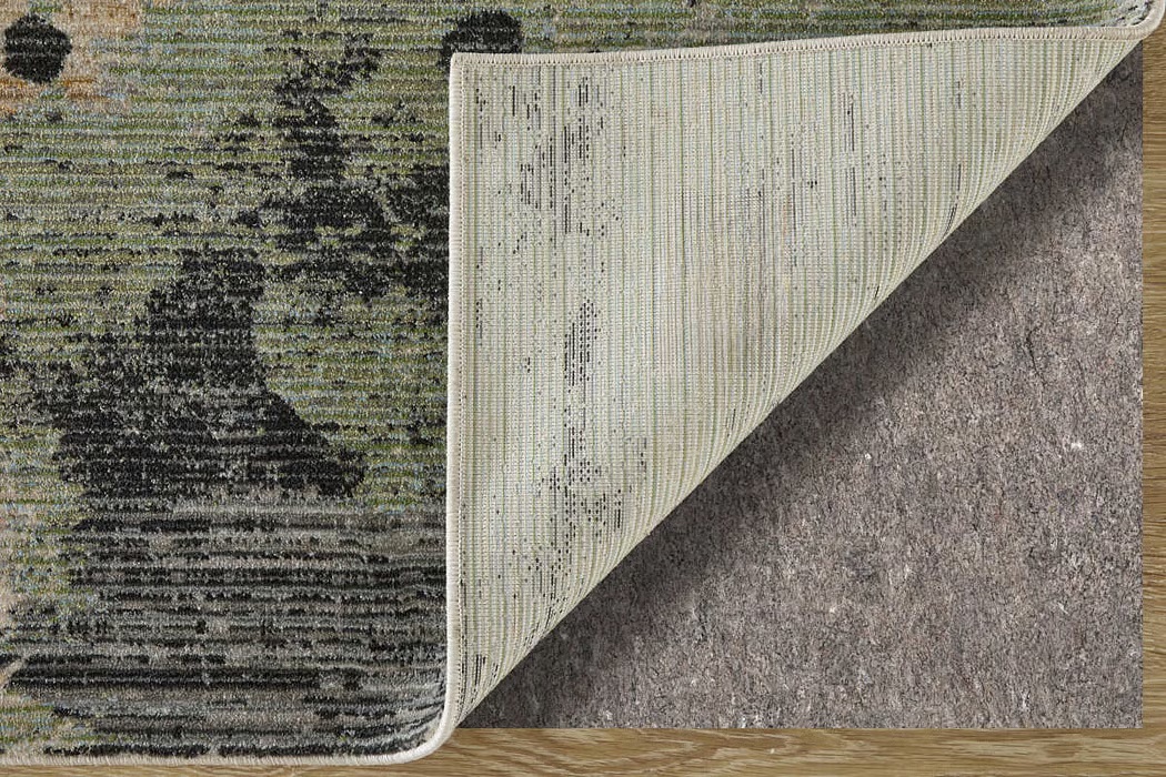 Contemporary Rugs & Transitional Rugs Sonora 39U9F Green/Beige Green & Ivory - Beige Machine Made Rug