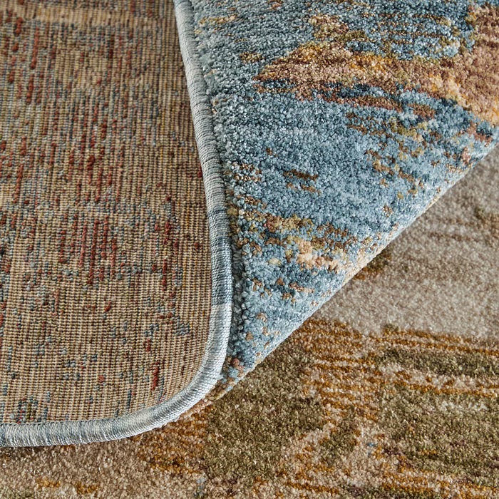 Contemporary Rugs & Transitional Rugs Pearson 39SCF Lt. Blue - Blue & Ivory - Beige Machine Made Rug