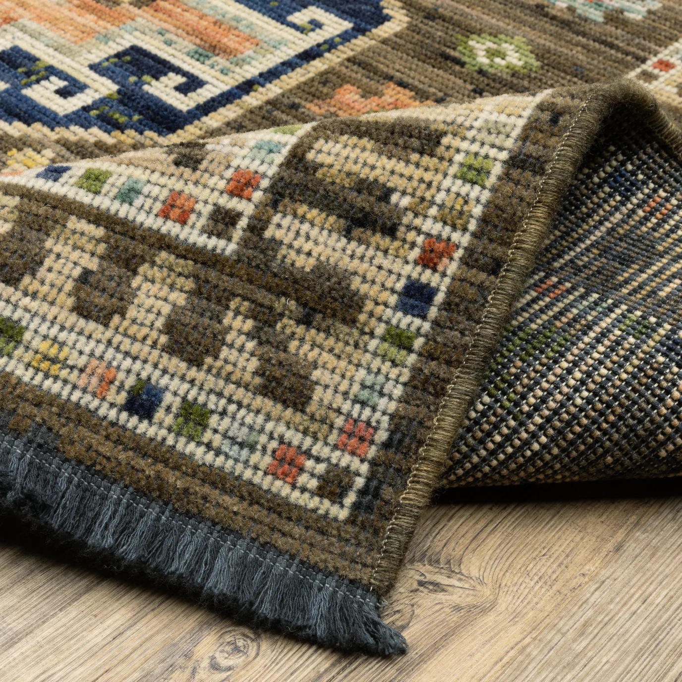 Antique Style Rugs Legacy LGY09 Lt. Brown - Chocolate & Ivory - Beige Machine Made Rug