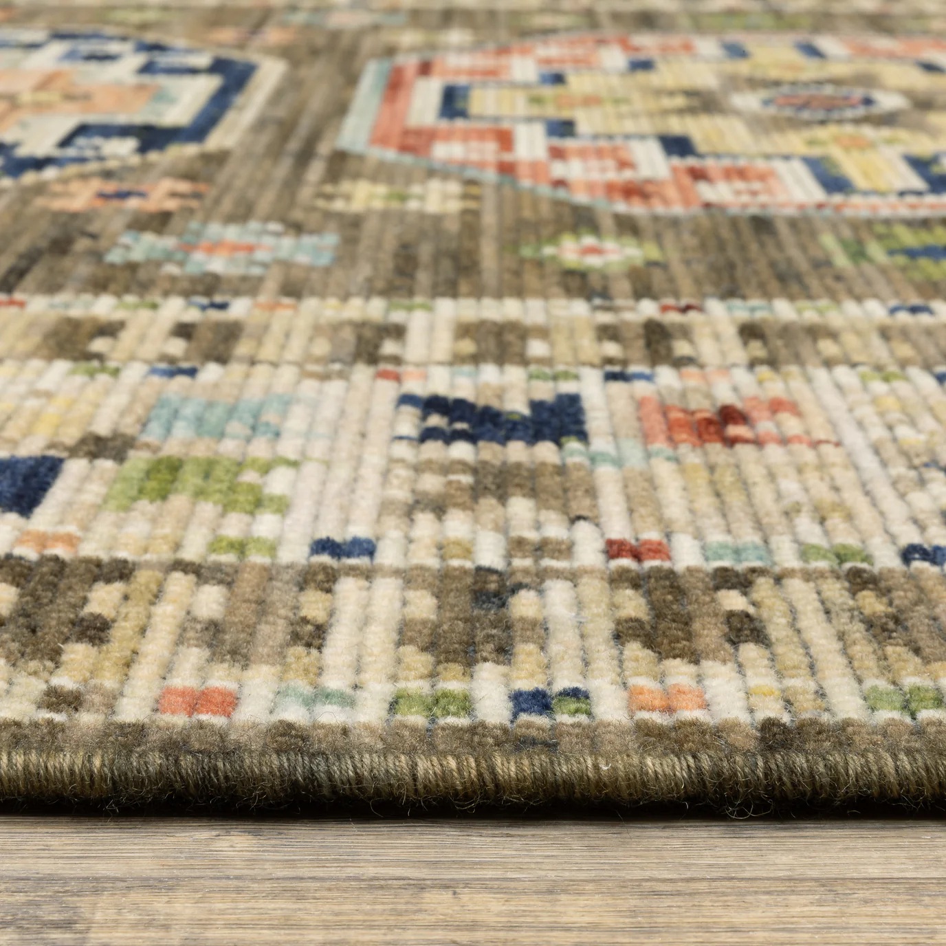 Antique Style Rugs Legacy LGY09 Lt. Brown - Chocolate & Ivory - Beige Machine Made Rug