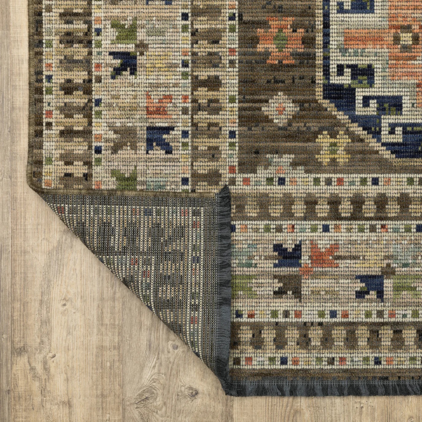 Antique Style Rugs Legacy LGY09 Lt. Brown - Chocolate & Ivory - Beige Machine Made Rug