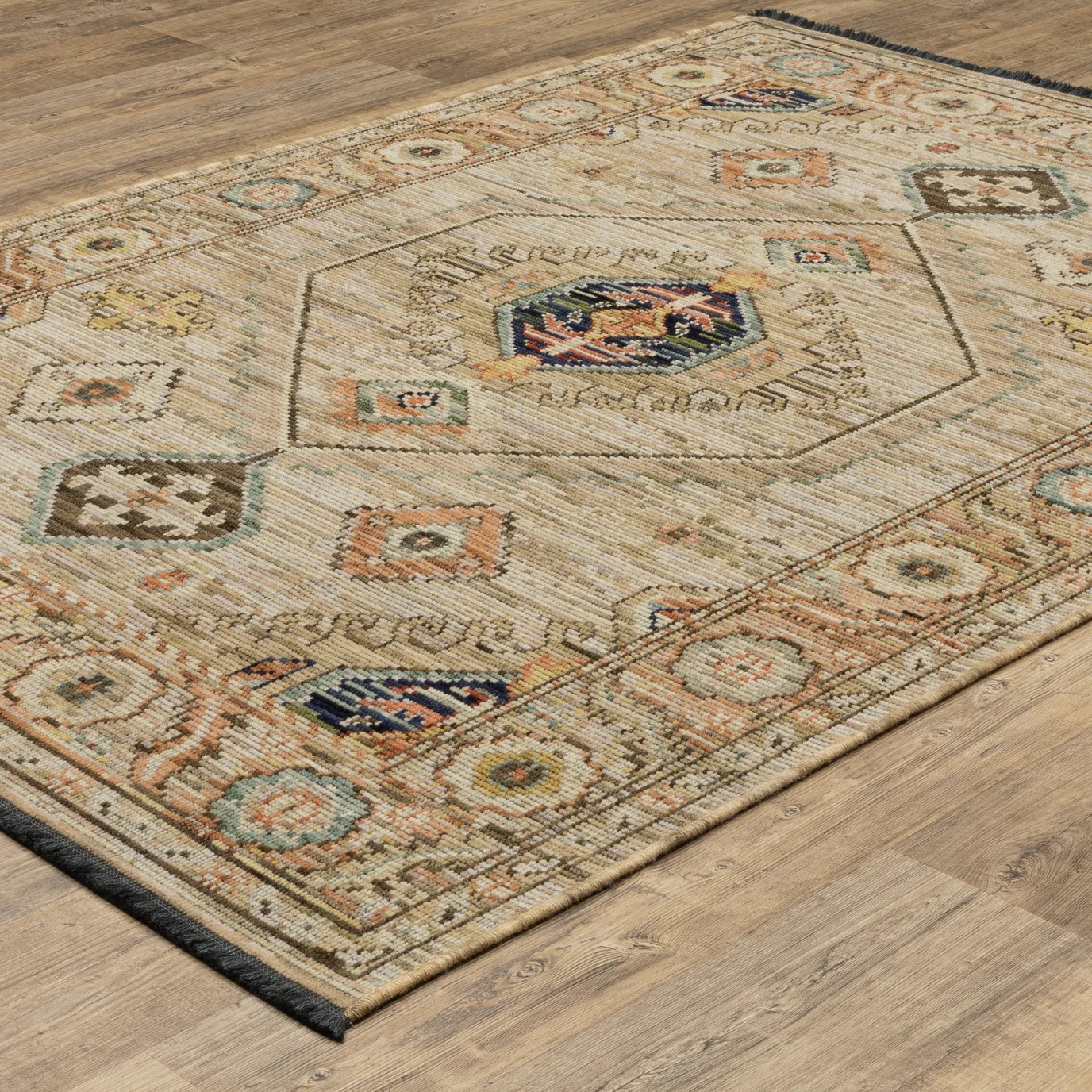 Antique Style Rugs Legacy LGY11 Ivory - Beige Machine Made Rug