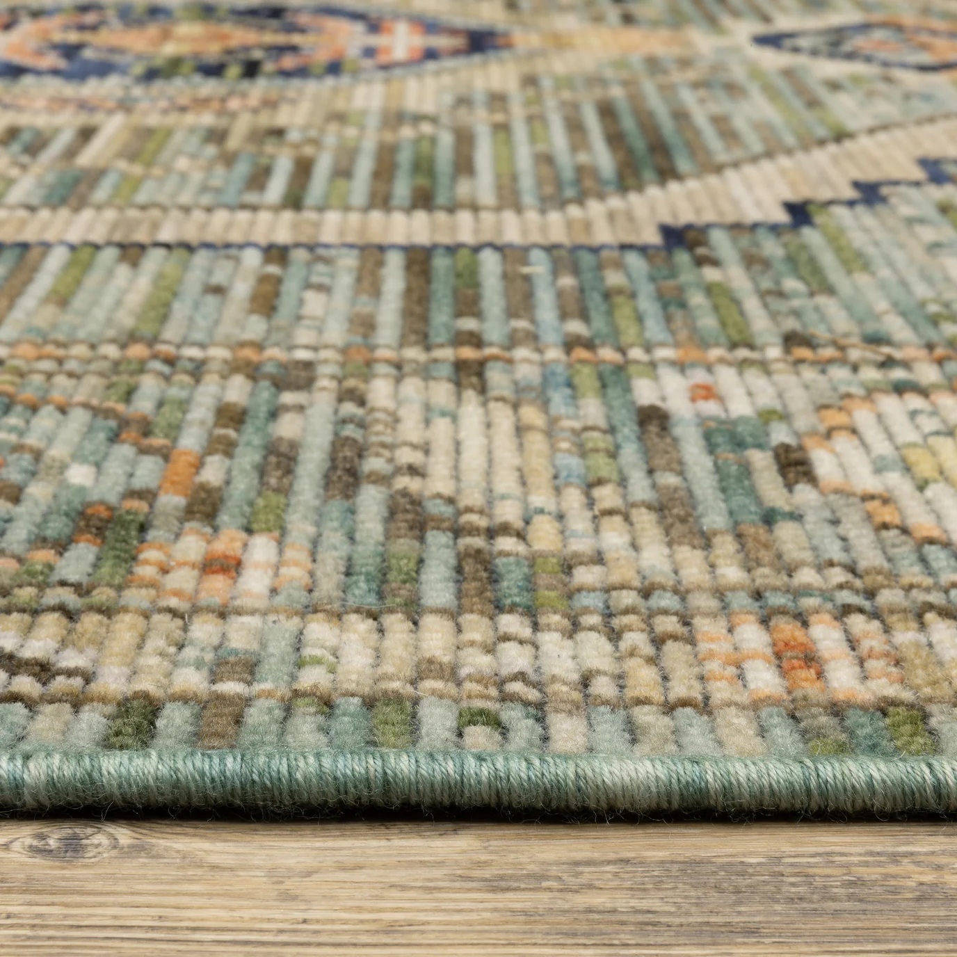 Antique Style Rugs Legacy LGY12 Green Machine Made Rug