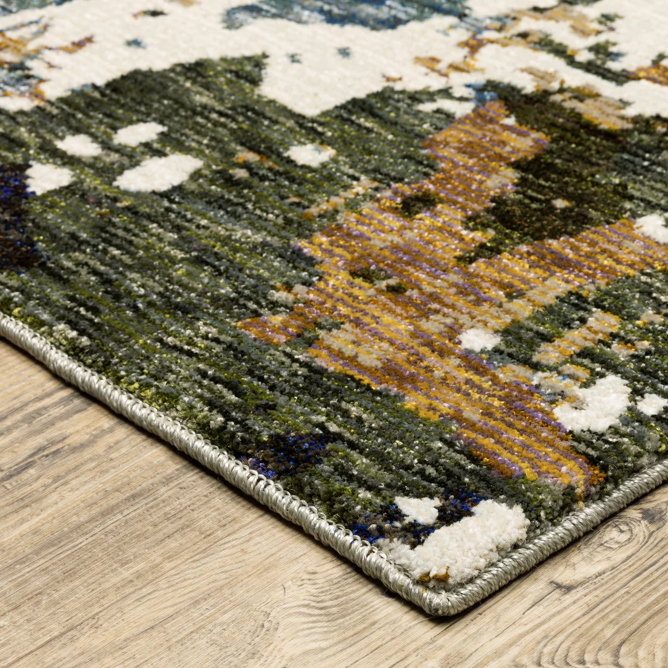 Contemporary Rugs & Transitional Rugs Evolution 981A Ivory - Beige & Lt. Brown - Chocolate Machine Made Rug