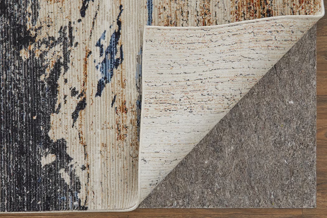 Contemporary Rugs & Transitional Rugs Sonora 39NWF Ivory/Blue Ivory - Beige & Lt. Blue - Blue Machine Made Rug