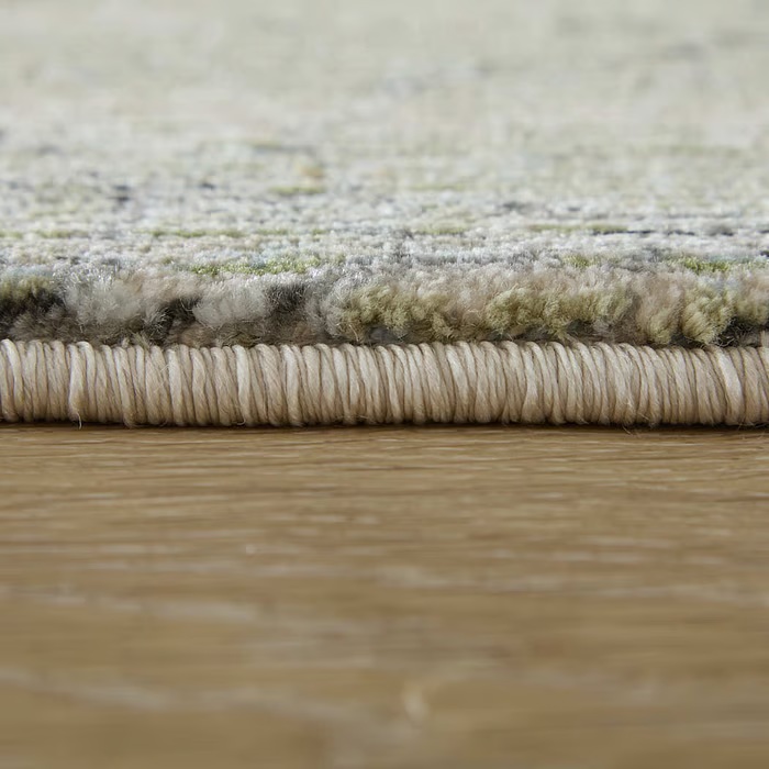 Contemporary Rugs & Transitional Rugs Sonora 39U8F Green/Cream Green & Ivory - Beige Machine Made Rug