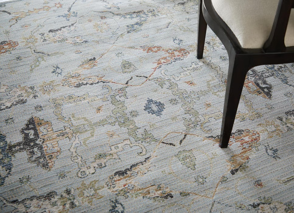 Oushak Rugs Melrose 39P4F Blue/Multi Lt. Blue - Blue & Multi Machine Made Rug