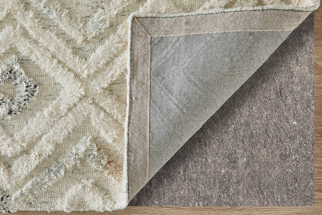 Casual Rugs & Solid Rugs Anica 8004F Ivory/Blue Ivory - Beige & Lt. Blue - Blue Hand Tufted Rug