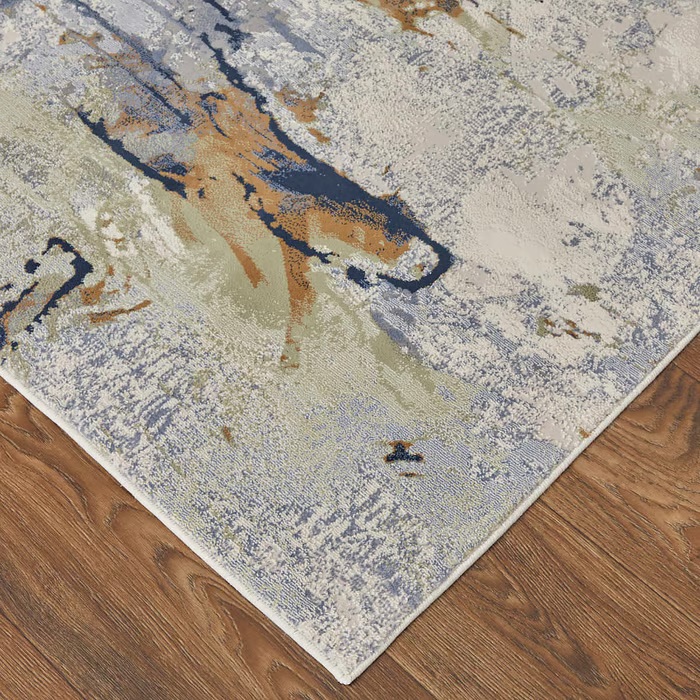 Contemporary Rugs & Transitional Rugs Clio 39K1F Blue/Ivory Lt. Blue - Blue & Multi Machine Made Rug