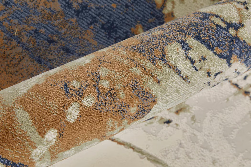 Contemporary Rugs & Transitional Rugs Clio 39K1F Blue/Ivory Lt. Blue - Blue & Multi Machine Made Rug