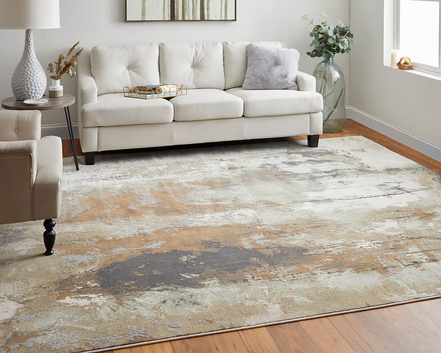 Contemporary Rugs & Transitional Rugs Clio 39K1F Brown/Beige Lt. Brown - Chocolate & Ivory - Beige Machine Made Rug
