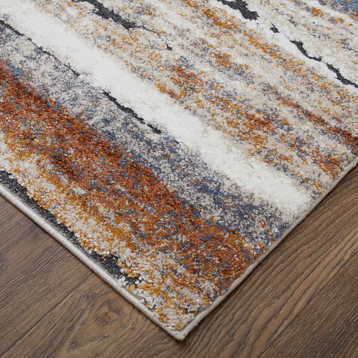 Contemporary Rugs & Transitional Rugs Gilmore 39MQF Ivory/Multi Ivory - Beige & Multi Machine Made Rug