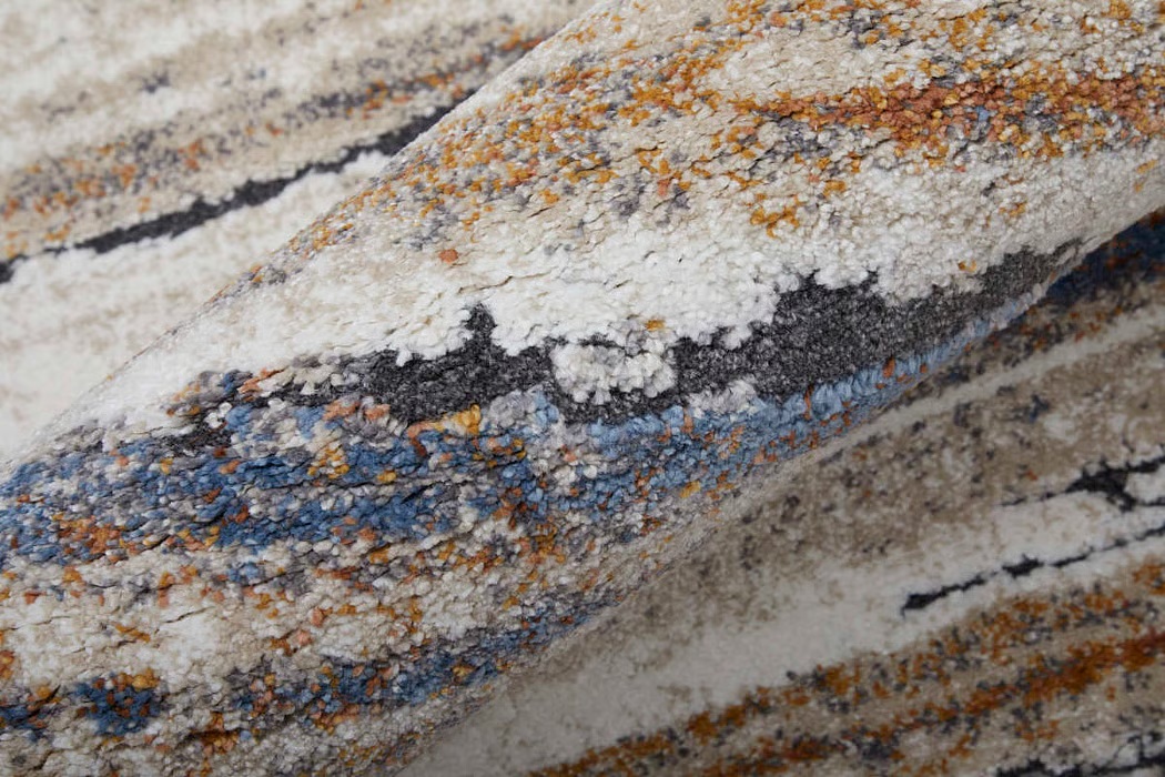 Contemporary Rugs & Transitional Rugs Gilmore 39MQF Ivory/Multi Ivory - Beige & Multi Machine Made Rug