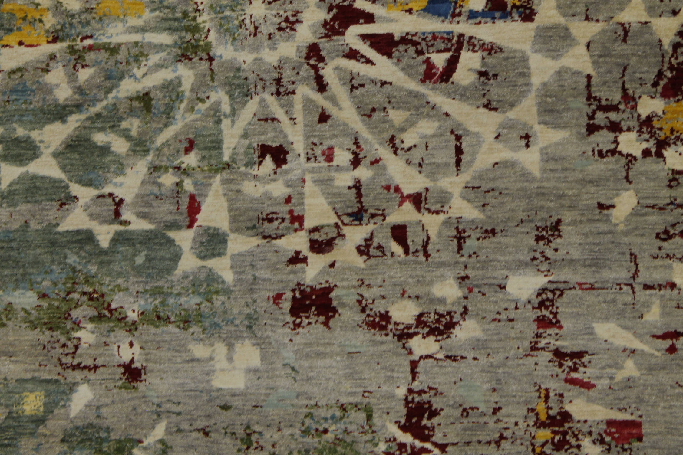 Contemporary Rugs & Transitional Rugs Jankat 022428 Lt. Grey - Grey & Multi Hand Knotted Rug