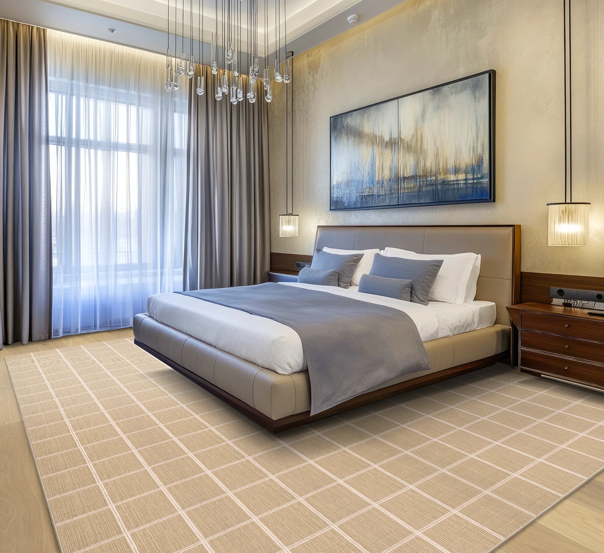 Custom Rugs, Runners & Rounds Plaid Collection Mitchell Other Machine Made Rug