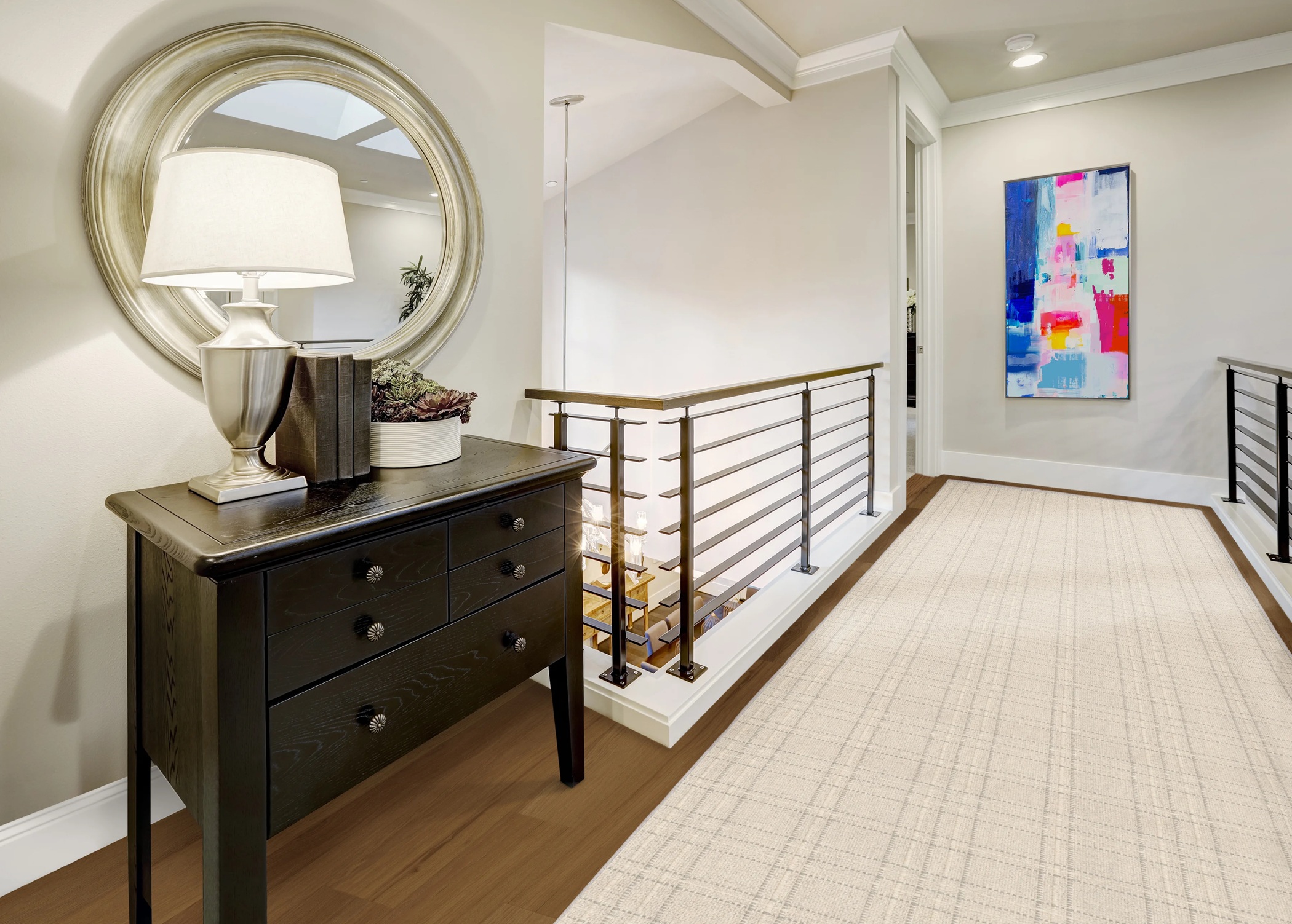 Custom Rugs, Runners & Rounds Pristine Plaid New Wave Collection Other Flat weave Rug