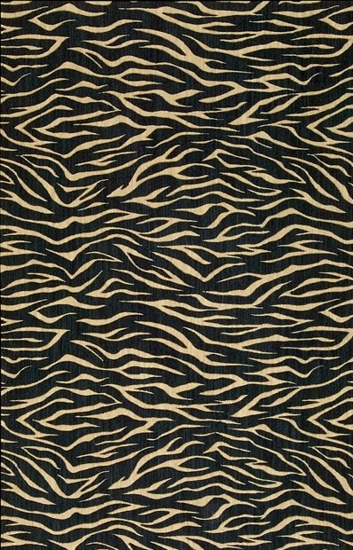 Animal Print Rugs & Cow Hides  COSMOPOLITAN CS-29MID Black - Charcoal & Ivory - Beige Machine Made Rug