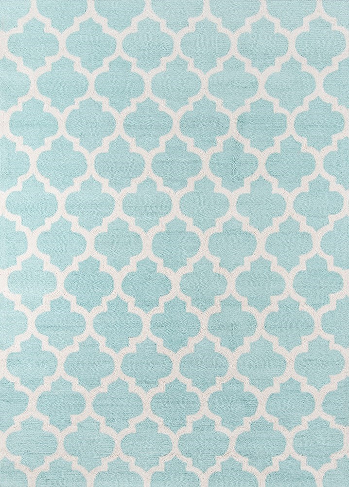 Contemporary Rugs & Transitional Rugs GEO GEO-04SKB Lt.Green & Ivory - Beige Hand Tufted Rug