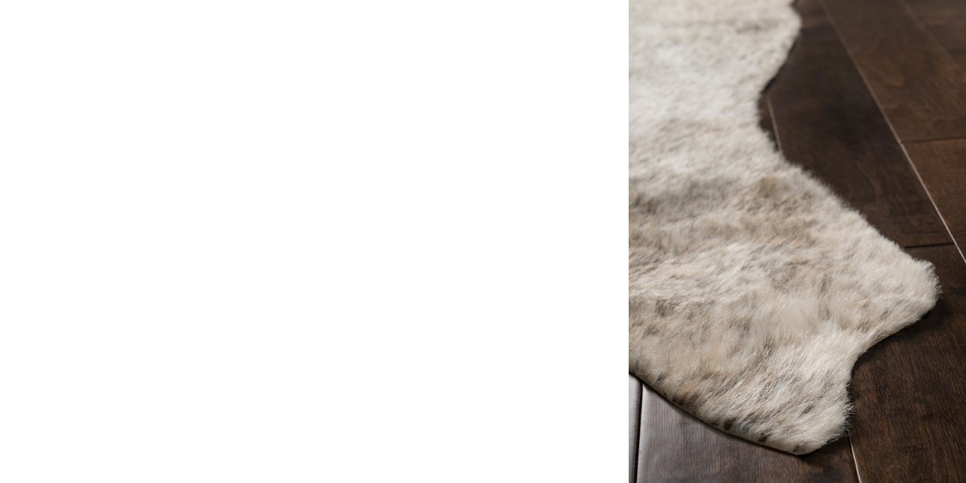Animal Print Rugs & Cow Hides GRAND CANYON GC-11 Lt. Grey - Grey & Ivory - Beige Machine Made Rug