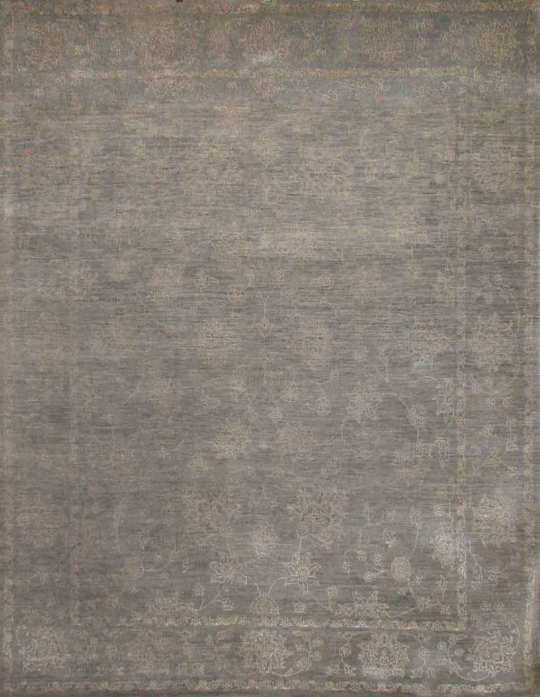Contemporary Rugs & Transitional Rugs SULTAN SILK 17400 Medium Blue - Navy Hand Knotted Rug